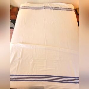 VINTAGE 100% Cotton Thick Single Flat Sheet